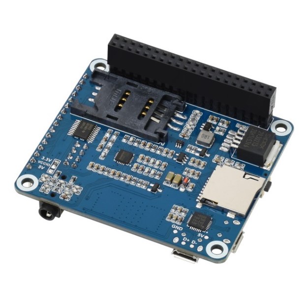 SIM7600E LTE Cat-1 HAT for Raspberry Pi, 3G / 2G / GNSS as well, for Southeast Asia, West Asia, Europe, Africa (Waveshare)