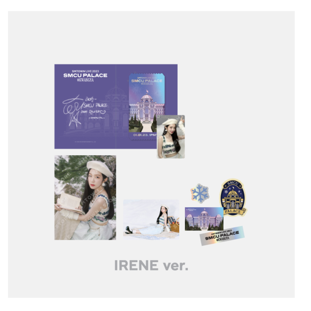 Red Velvet - SMTOWN LIVE 2023 : SMCU PALACE @ KWANGYA OFFICIAL MD - Special AR Ticket Set แบบ Irene