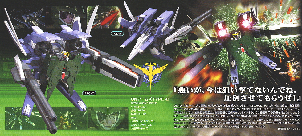 HG 1/144 GN Arms Type-D + Gundam Dynames