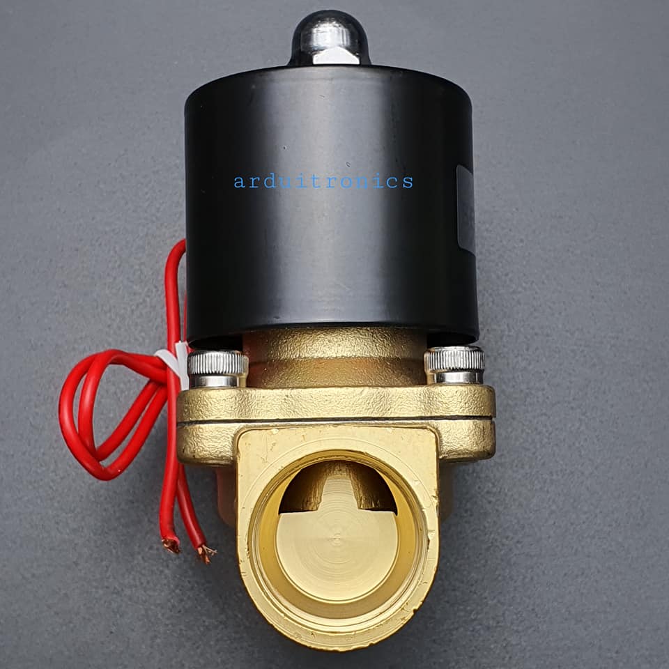 โซลินอยวาล์ว ทองเหลือง (Solenoid Valve Normally Closed) 6 หุน (3/4") 220VAC - ยี่ห้อ Senya 2W-200-20
