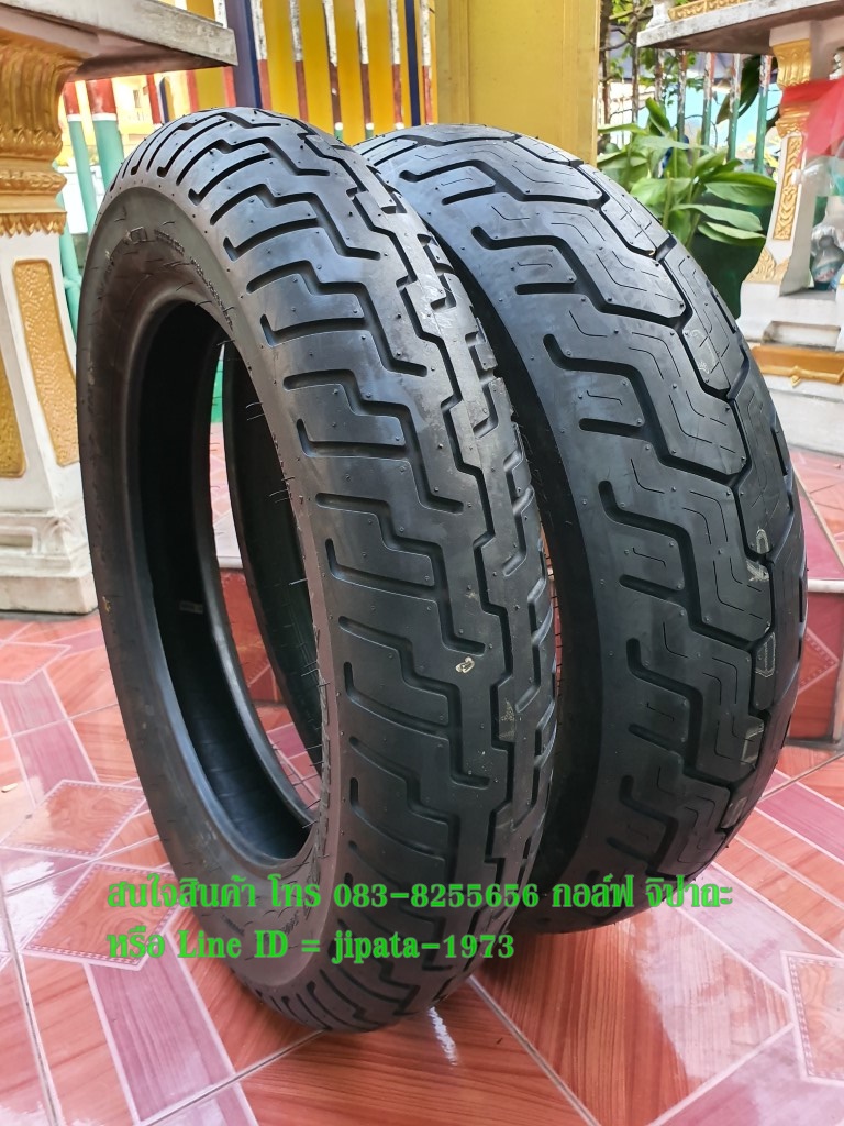 (Dunlop) ยางนอก Dunlop D404 ติดรถ Honda Rebel 300 (ขายเป็นคู่)