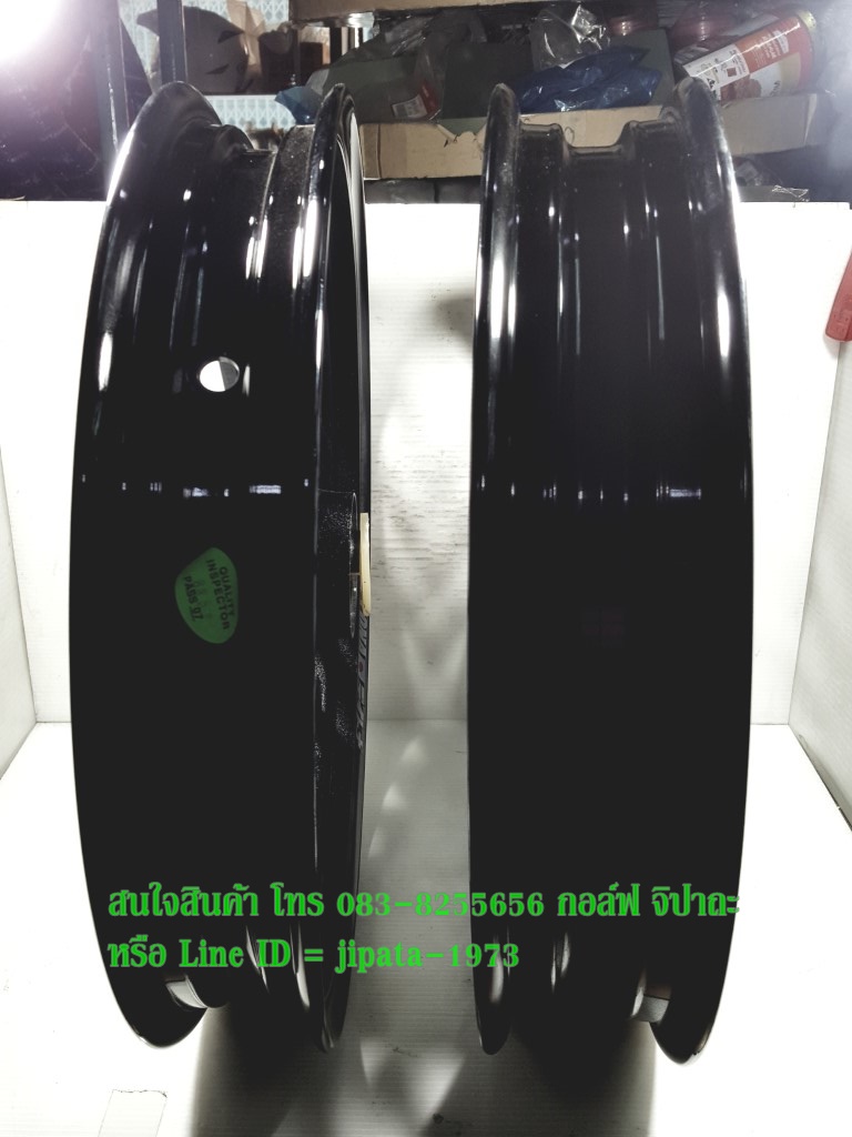 (Fino Fi) ชุดวงล้อแม็กแต่ง ขอบ 14 (ล้อ Tubeless) Yamaha Fino,Fino Fi Daytona Japan แท้