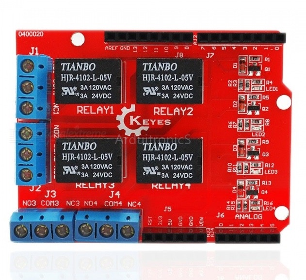 Keyes 4 Channel Relay Module for Arduino UNO R3
