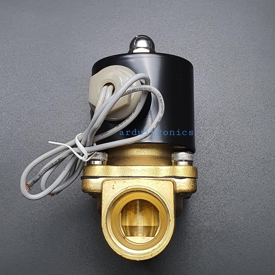 โซลินอยวาล์ว ทองเหลือง (Solenoid Valve Normally Closed) 6 หุน (3/4") 24V - ยี่ห้อ Senya 2W-200-20