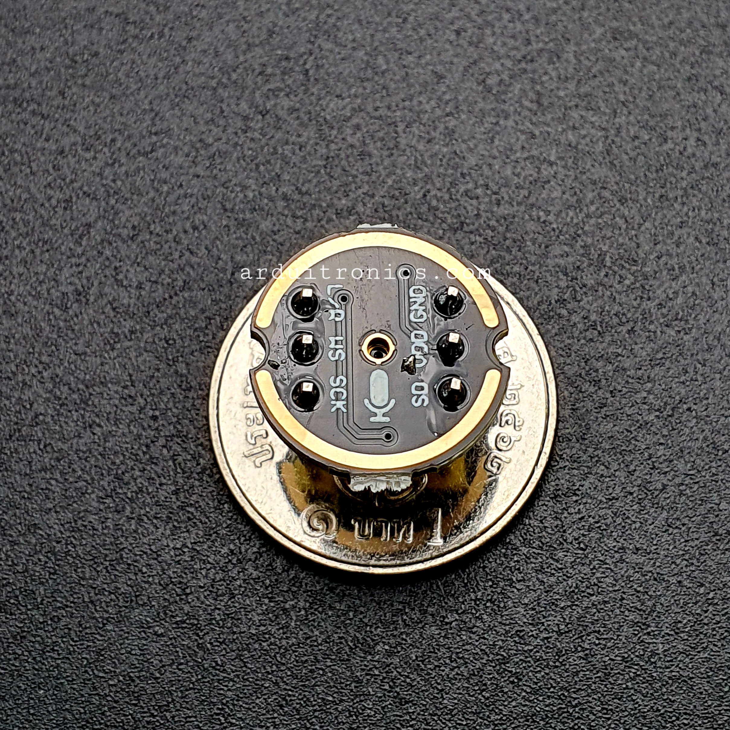 INMP441 โมดูลไมโครโฟนรอบทิศทาง Omnidirectional Microphone Module I2S Interface MEMS แบบบัดกรีขาแล้วกลับด้าน