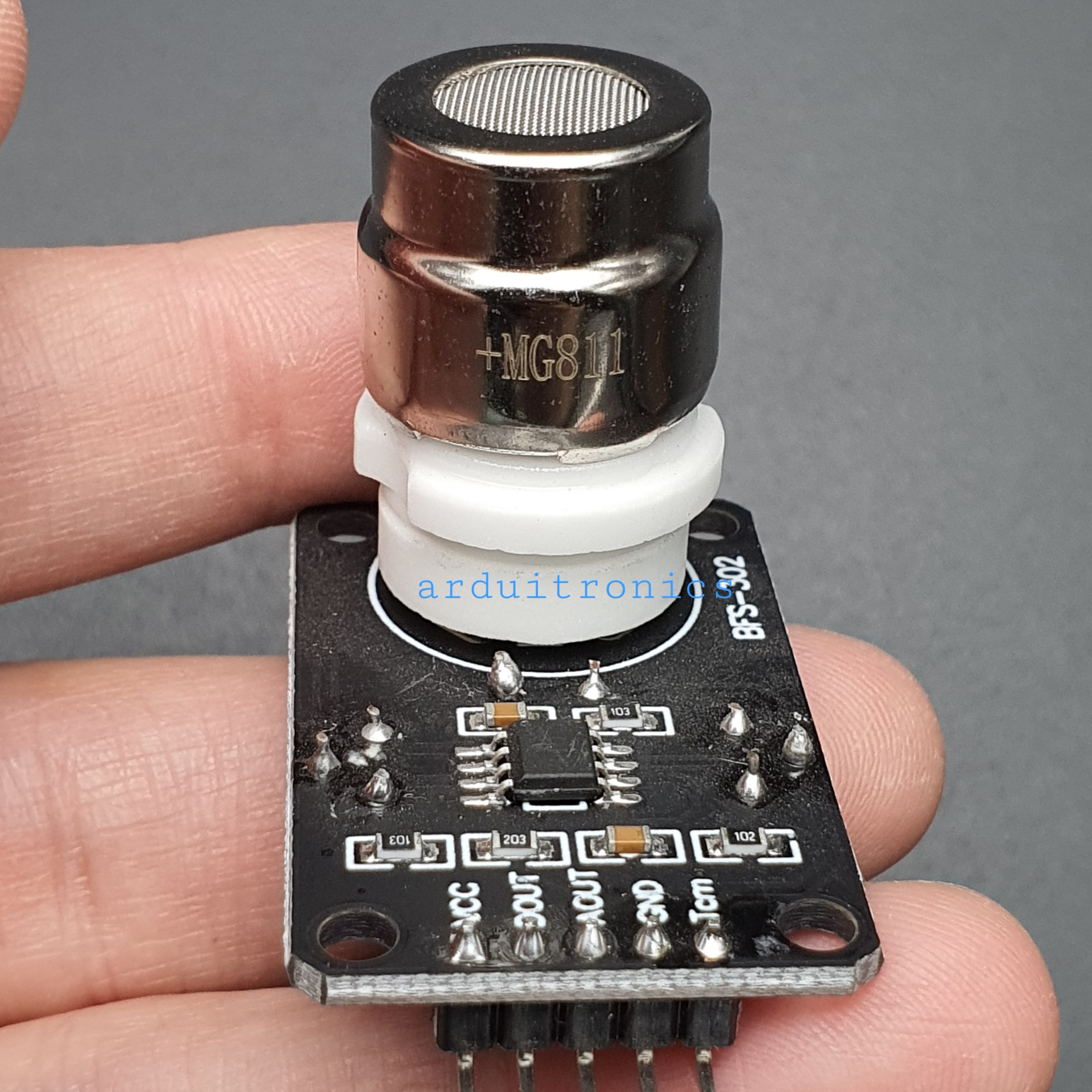 MG-811 Carbon Dioxide Co2 Sensor Module เซ็นเซอร์วัดก๊าซคาร์บอนไดออกไซด์ Co2 V2.0 PCB สีดำ
