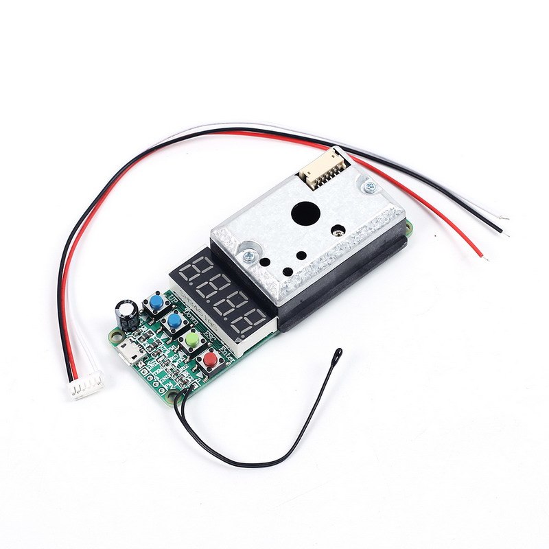 Sharp Dust Sensor (GP2Y1051AU0F) with Temperature and PM2.5 Monitoring Board + Free Cable