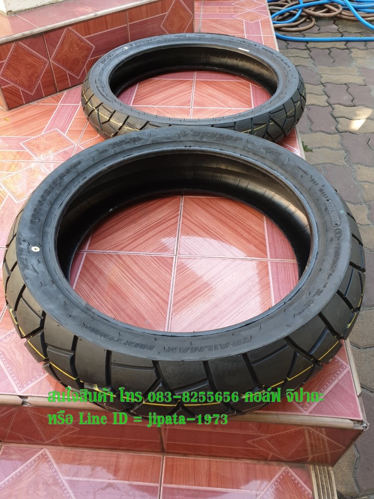 (Dunlop) ยางนอก Dunlop Trailmax D609 ติดรถ Honda CB500X ปี 2019 (ขายเป็นคู่)
