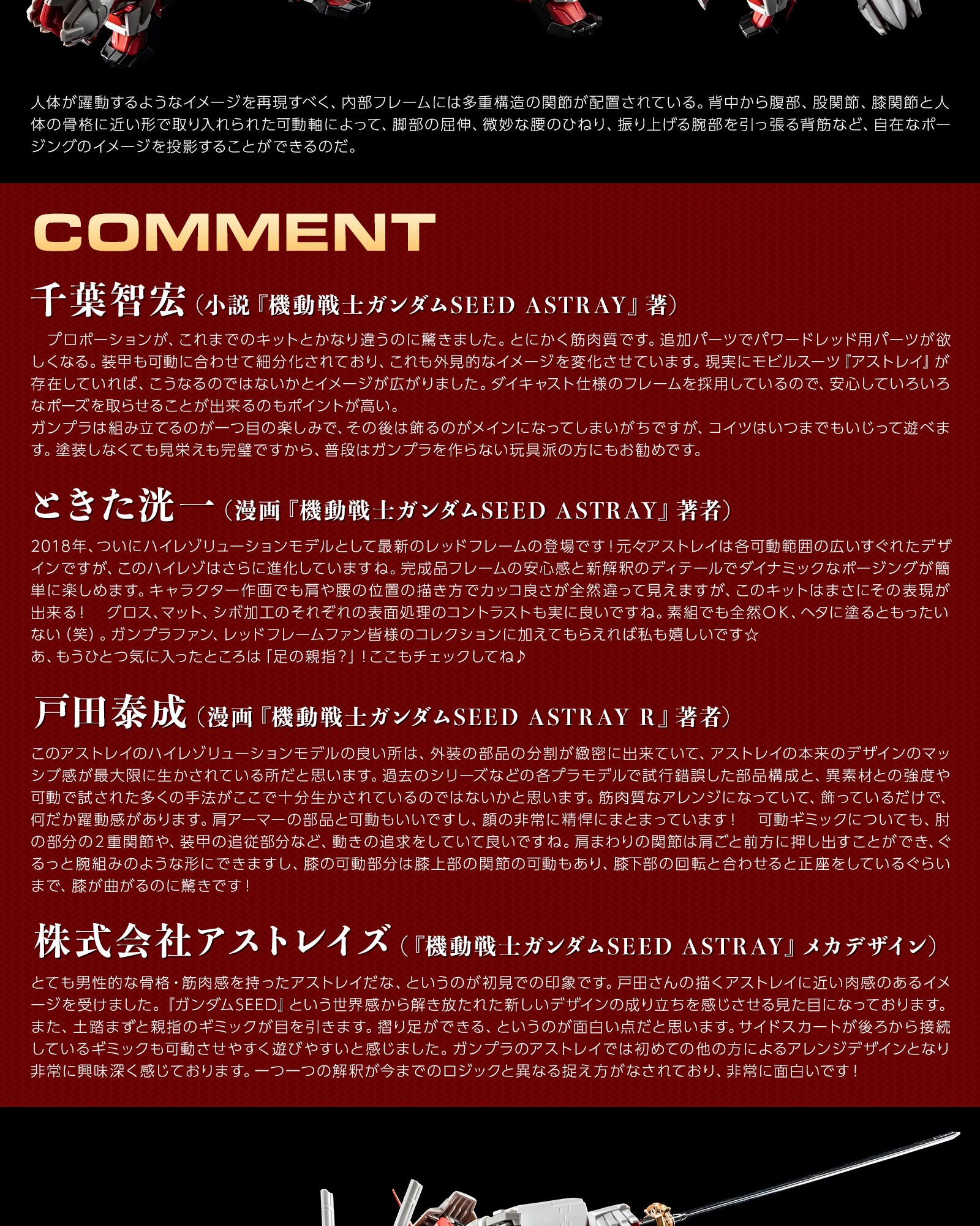 Hi-Resolution Model : 1/100 Gundam Astray Red Frame