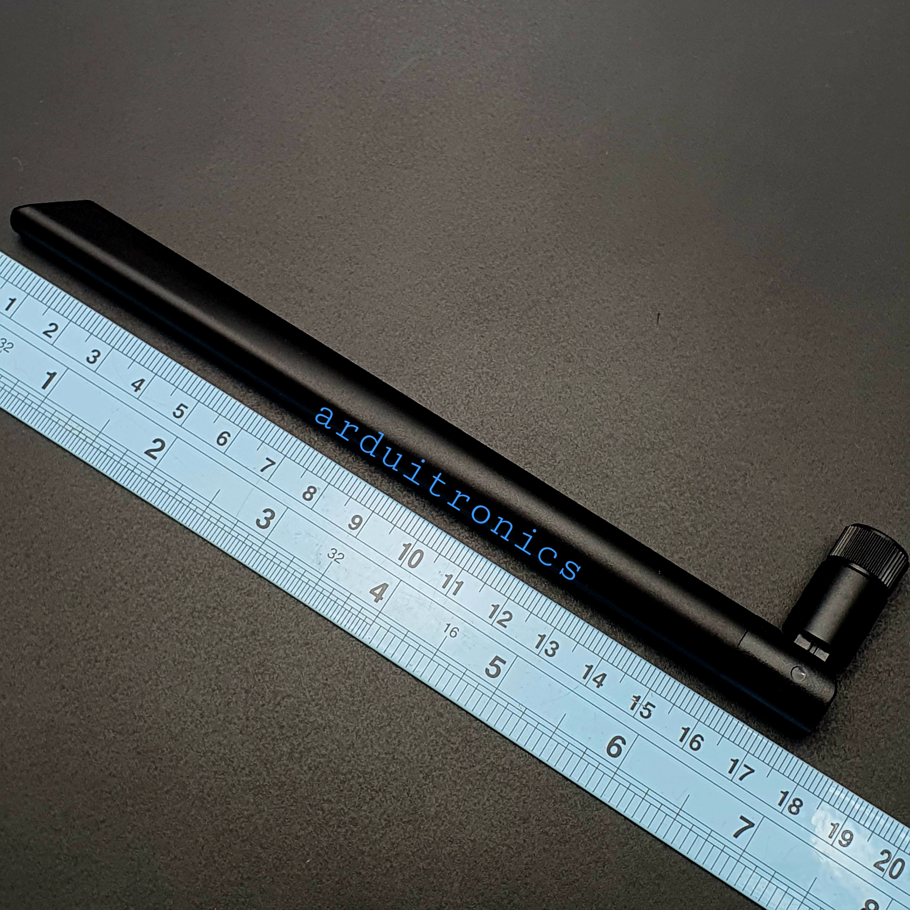 เสาอากาศ Wifi Antenna Dual-Band Antenna คุณภาพสูง 2.4GHz / 5.8GHz Dual Frequency 6dBi หัวต่อตัวเมีย Inner Hole ขนาด 20 cm สีดำ