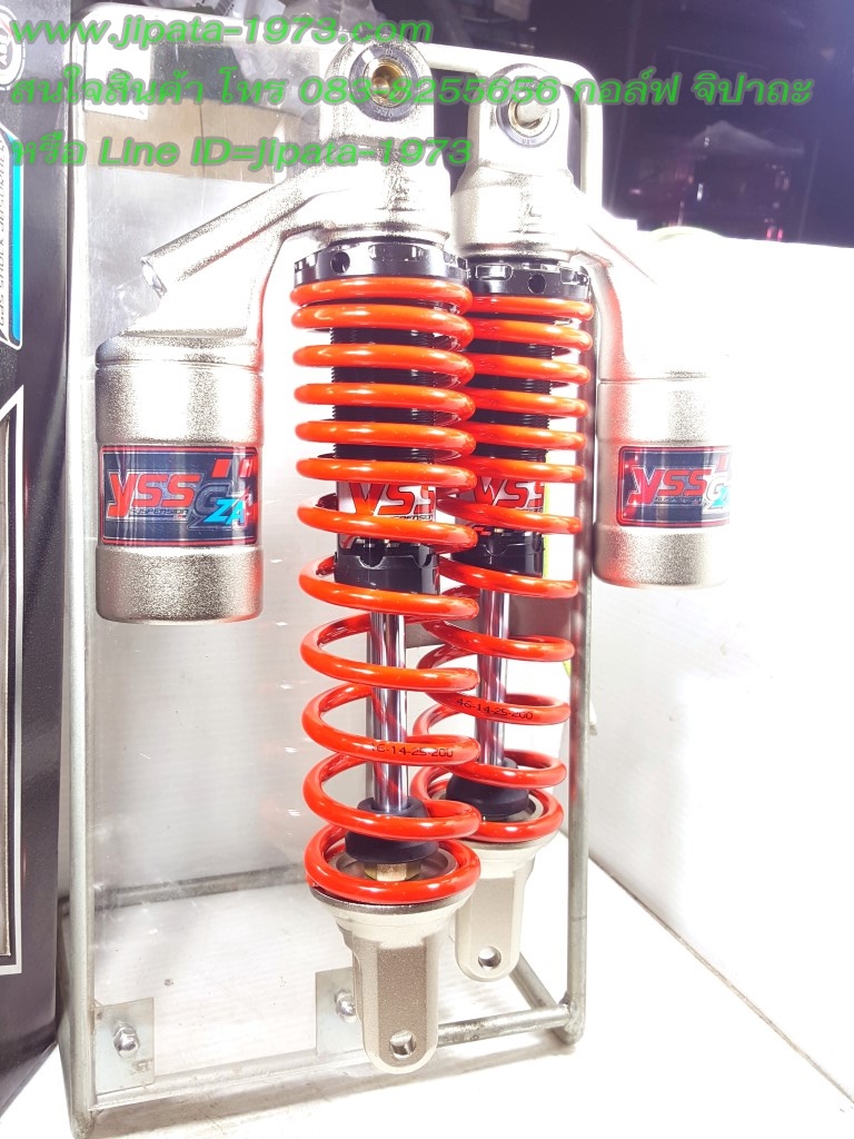 (PCX) โช้คอัพหลังคู่ YSS รุ่น G-ZA สำหรับรถรุ่น Honda PCX สี ดำ-แดง