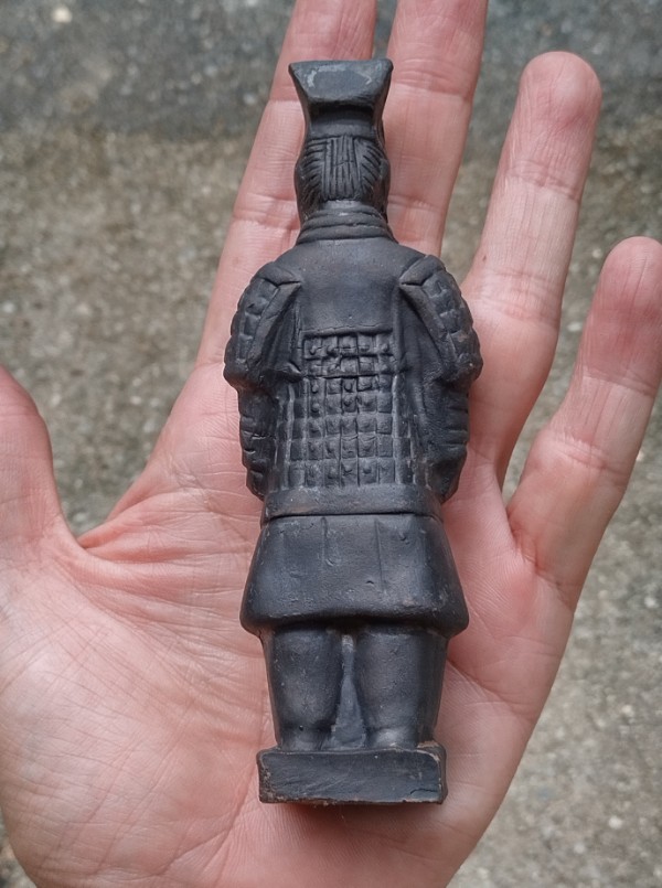 4ชิ้น ทหารจีนโบราณ ดินเผา ประมาณ 10-12 ซ.ม