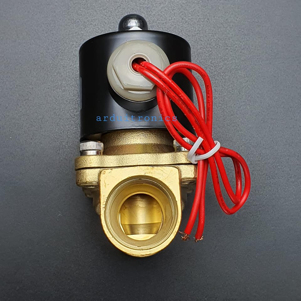 โซลินอยวาล์ว ทองเหลือง (Solenoid Valve Normally Closed) 6 หุน (3/4") 220VAC - ยี่ห้อ Senya 2W-200-20