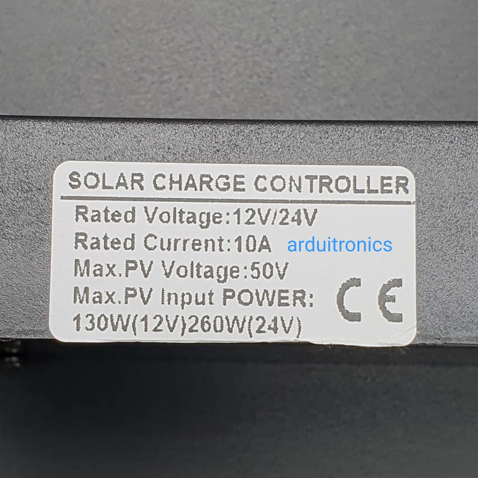 Solar Cell Charger Controller 12V/24V 10A พร้อมช่อง USB 2 ช่อง 5V โซล่าเซลล์ชาร์จเจอร์ระบบ PWM