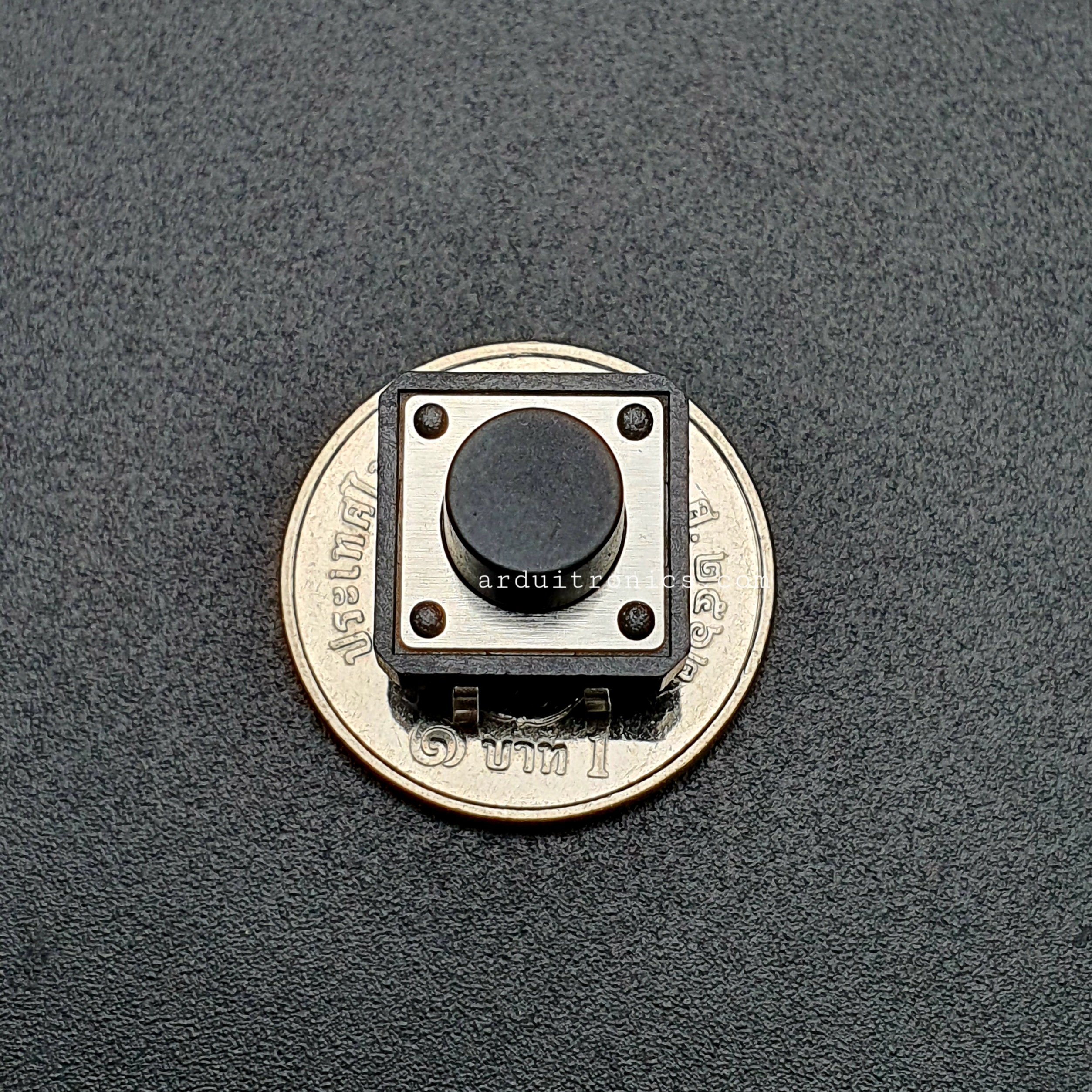 Tact Switch 12X12x8 mm ไมโครสวิตช์ กดติดปล่อยดับ 4 ขา (หัวกลม) (5 ชิ้น/pack)