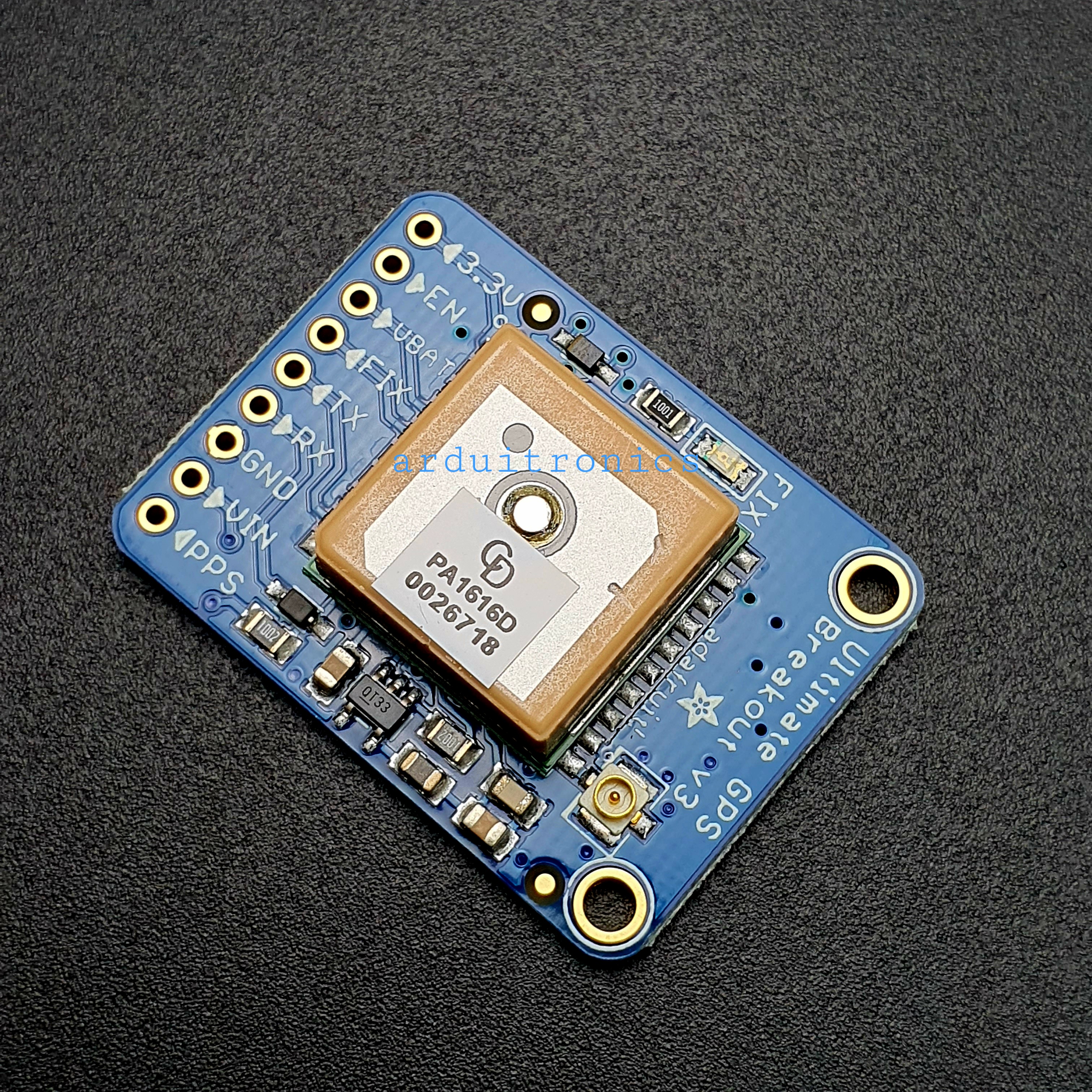 Adafruit Ultimate GPS Breakout with GLONASS + GPS - PA1616D - 99 channel w/10 Hz updates