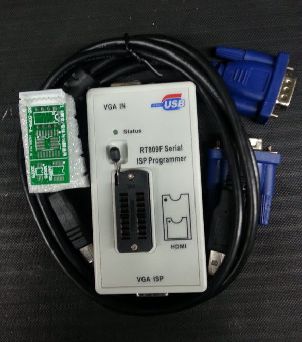 RT809F PROGRAMMER Serial ISPVGA LCD ISP ตัวเครื่อง+Socket 24xxx+Socket25xxx ไม่กล่องให้แล้วนะคะ