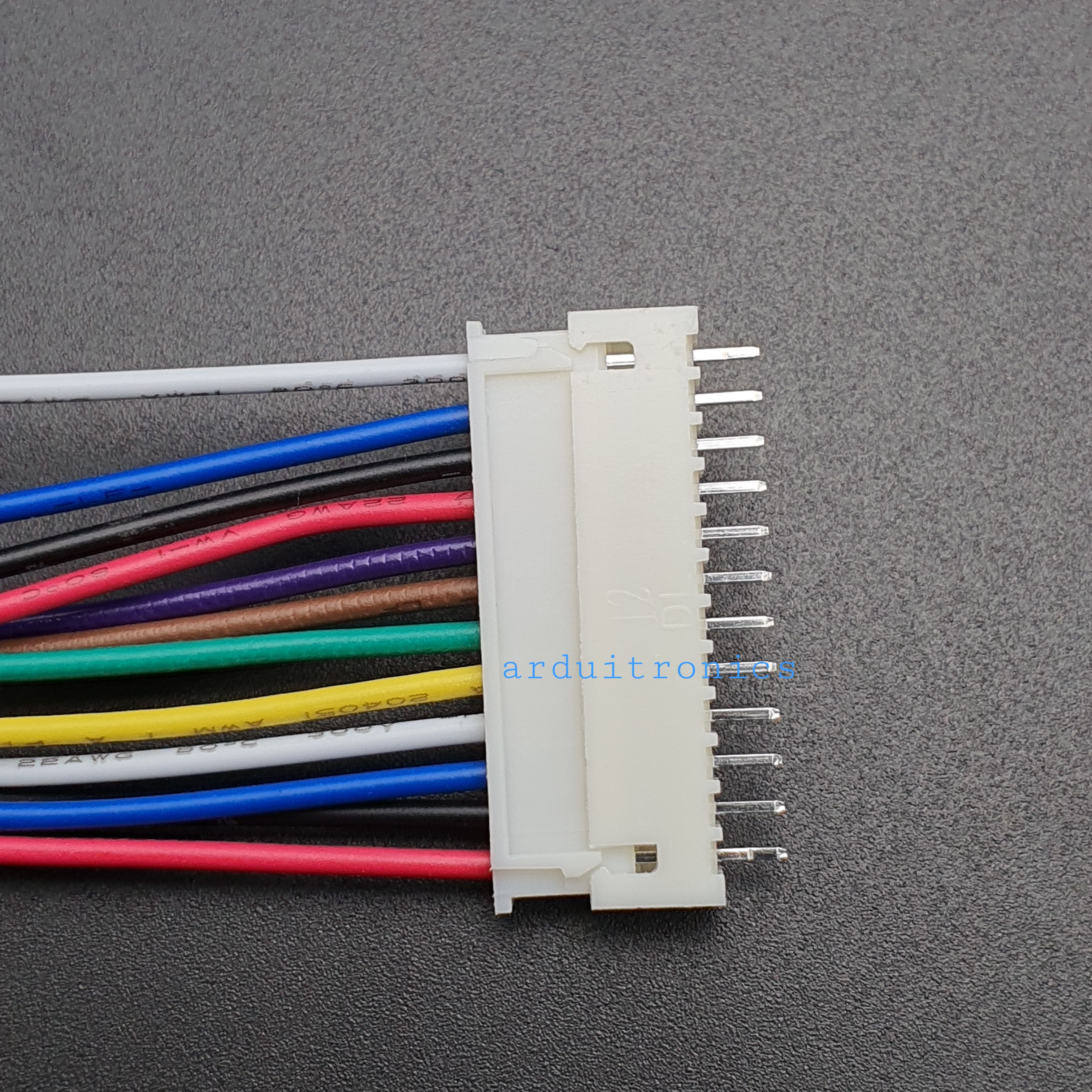 สาย XH2.54 Male Head 12P with Wire + Straight Pin Terminal