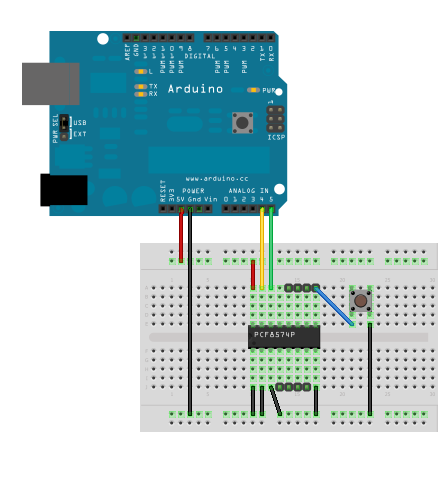 IC PCF8574AP PCF8574P - Remote 8-bit I/O Expander for I²C‑Bus with Interrupt