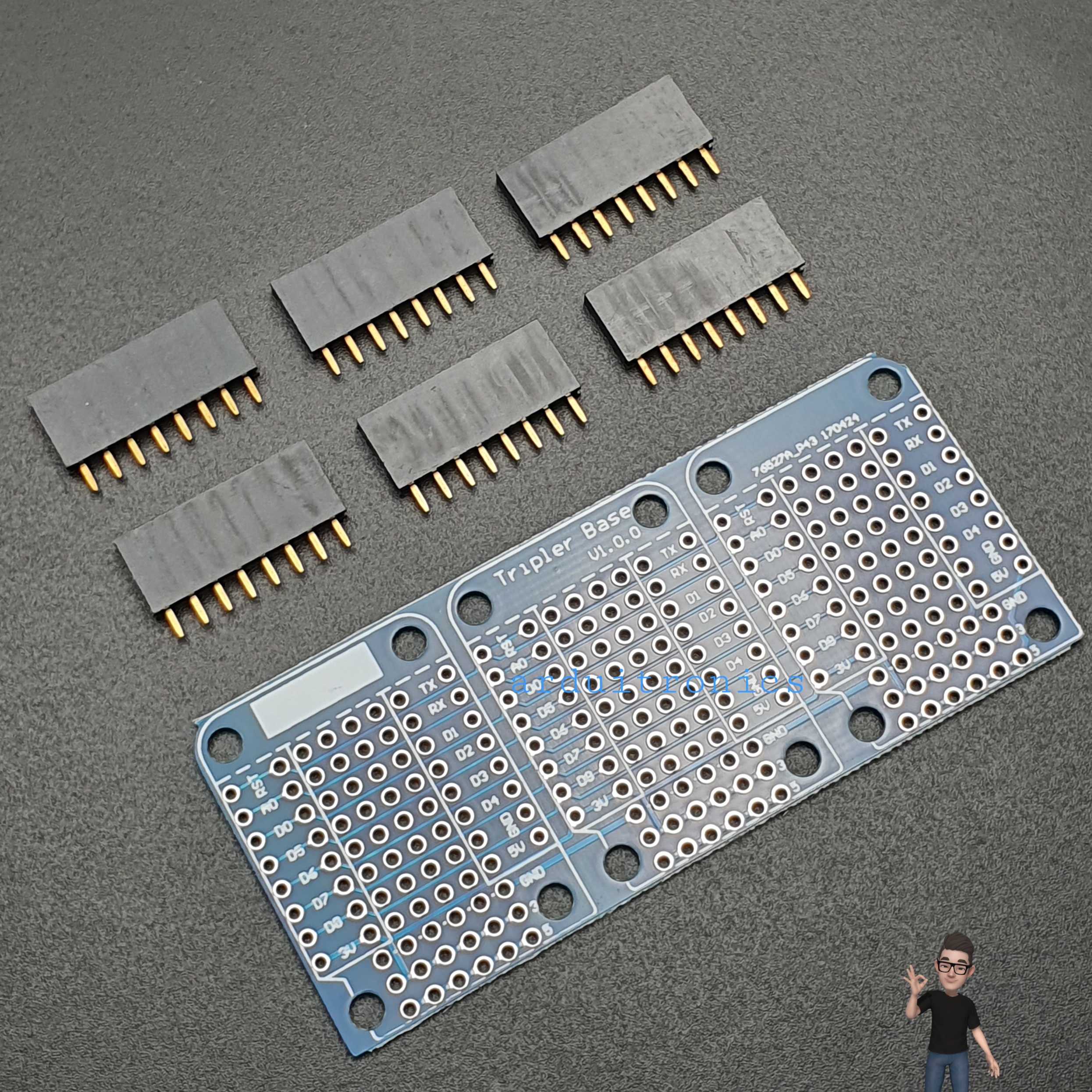 Tripler Base V1.0.0 for WEMOS D1 mini