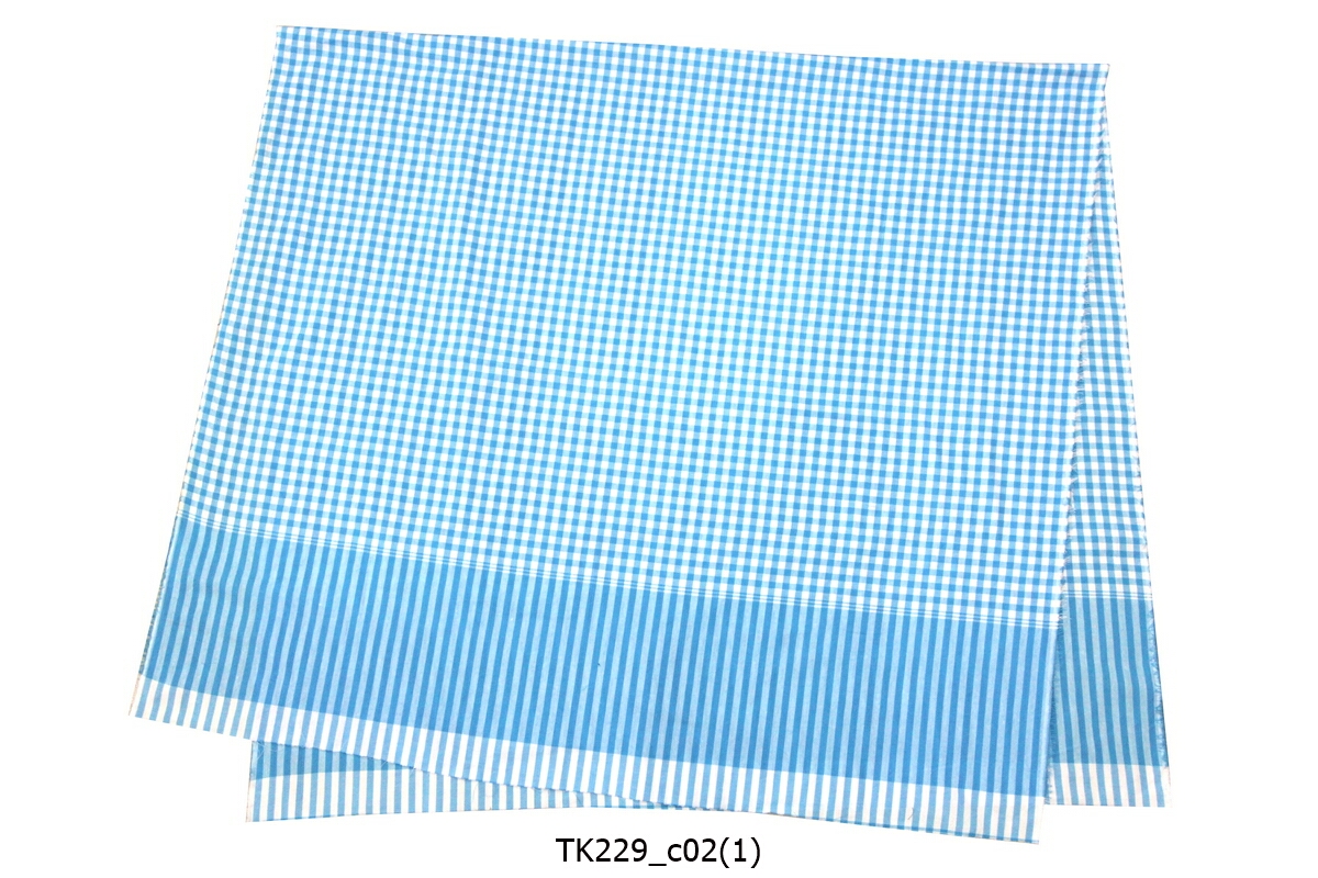 [2ม.] ผ้าขาวม้า TK229 ฟ้า