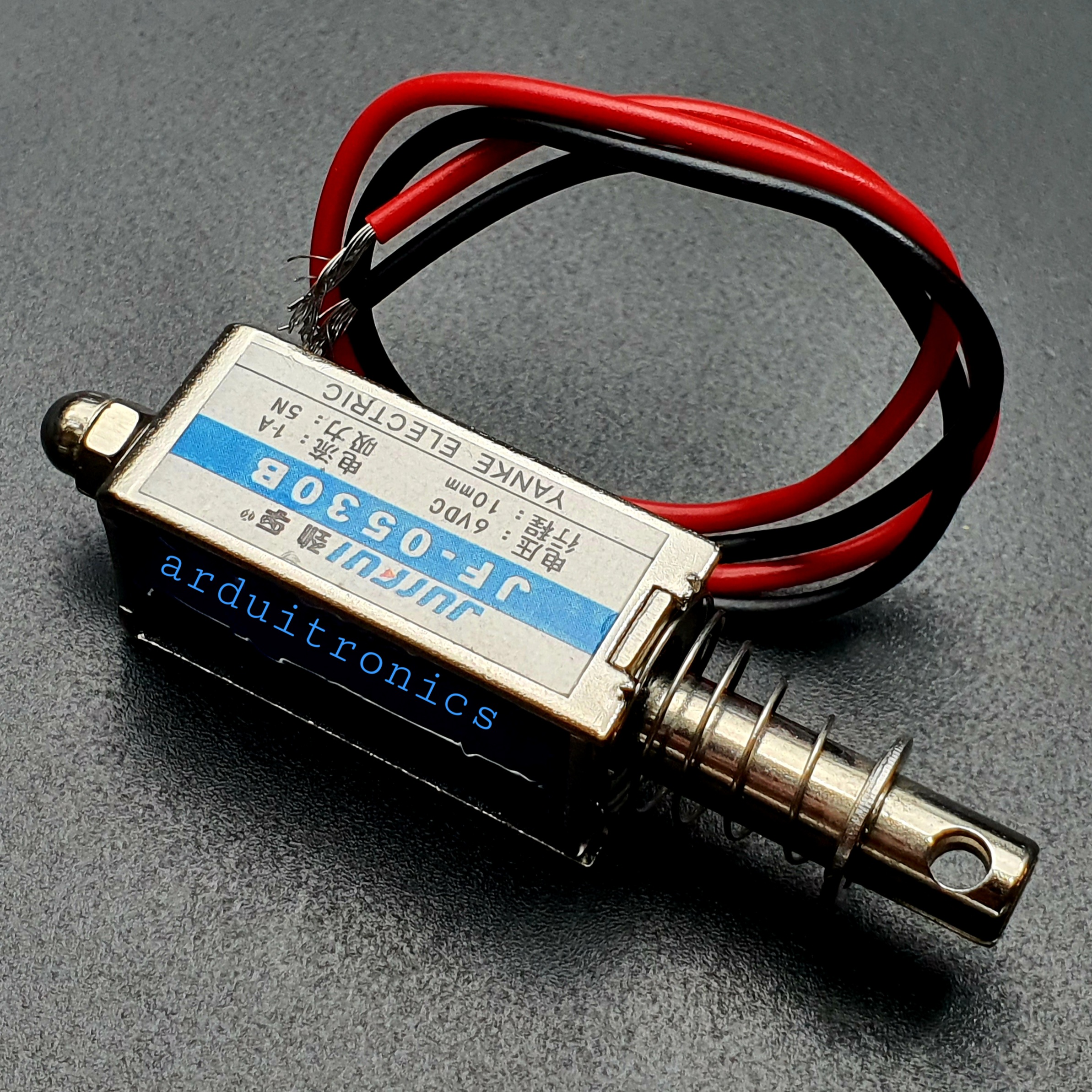 กลอนไฟฟ้า กลอนลิ้นชักไฟฟ้า Push-Pull Frame Type DC Electromagnet รุ่น JF-0530B 6V