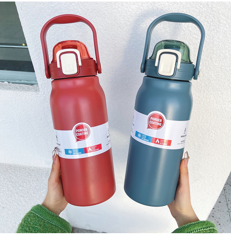 กระติกน้ำเก็บอุณหภูมิ 1.3L 1300 ml เก็บอุณหภูมิ ขนาดใหญ่ ขวดน้ำสแตนเลส แข็งแรง ทนทาน Stainless bottle