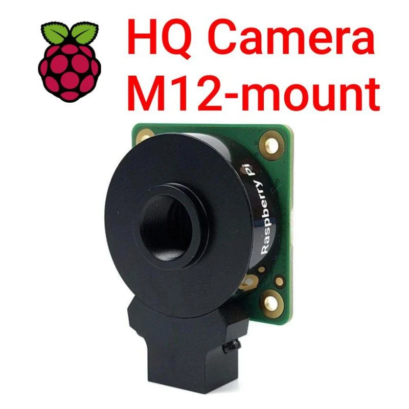Official Raspberry Pi HQ Camera Module + M12 Lens Mount