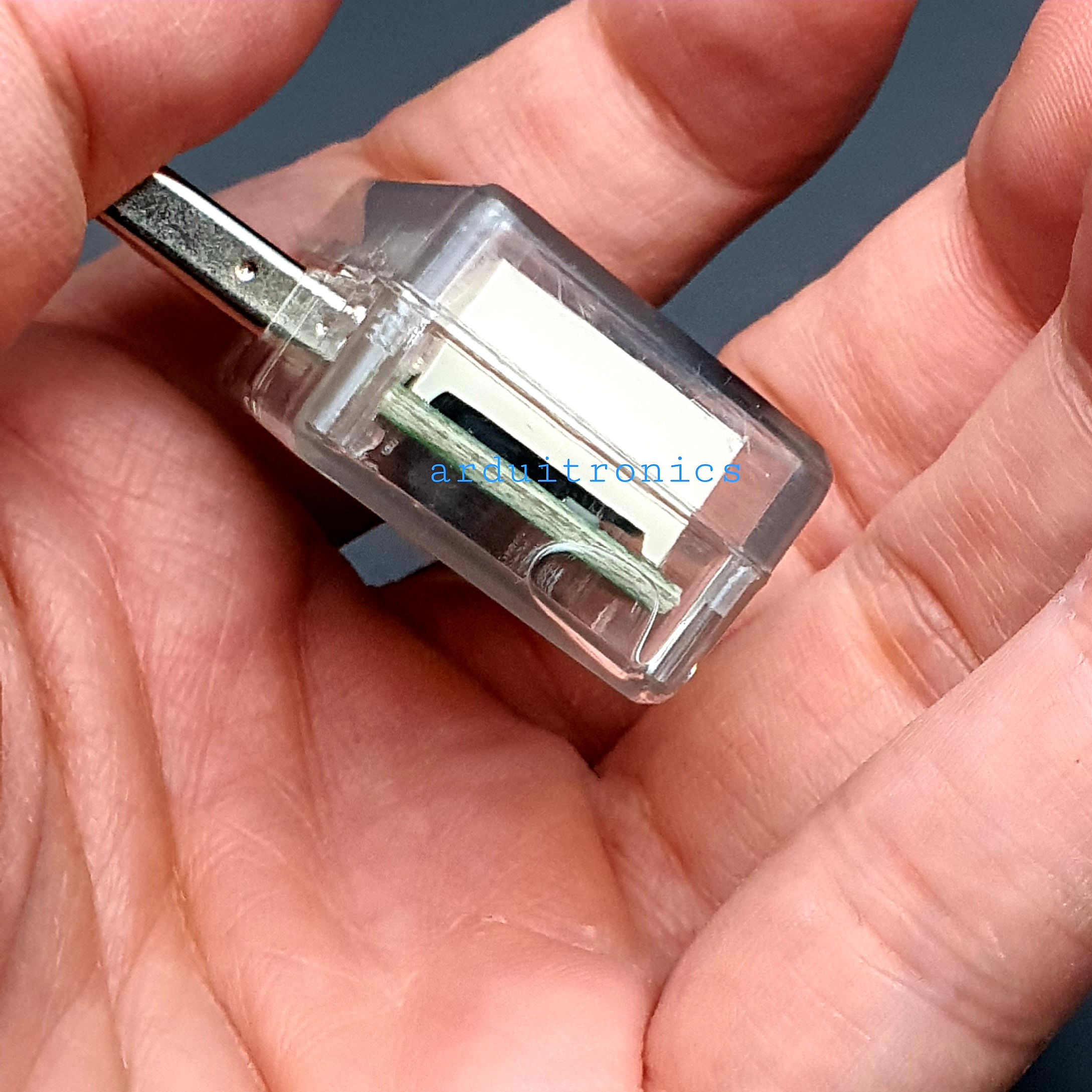 LED USB Mobile Power Charging Current Voltage Tester ยูเอสบีวัดแรงดันไฟฟ้า สีใส