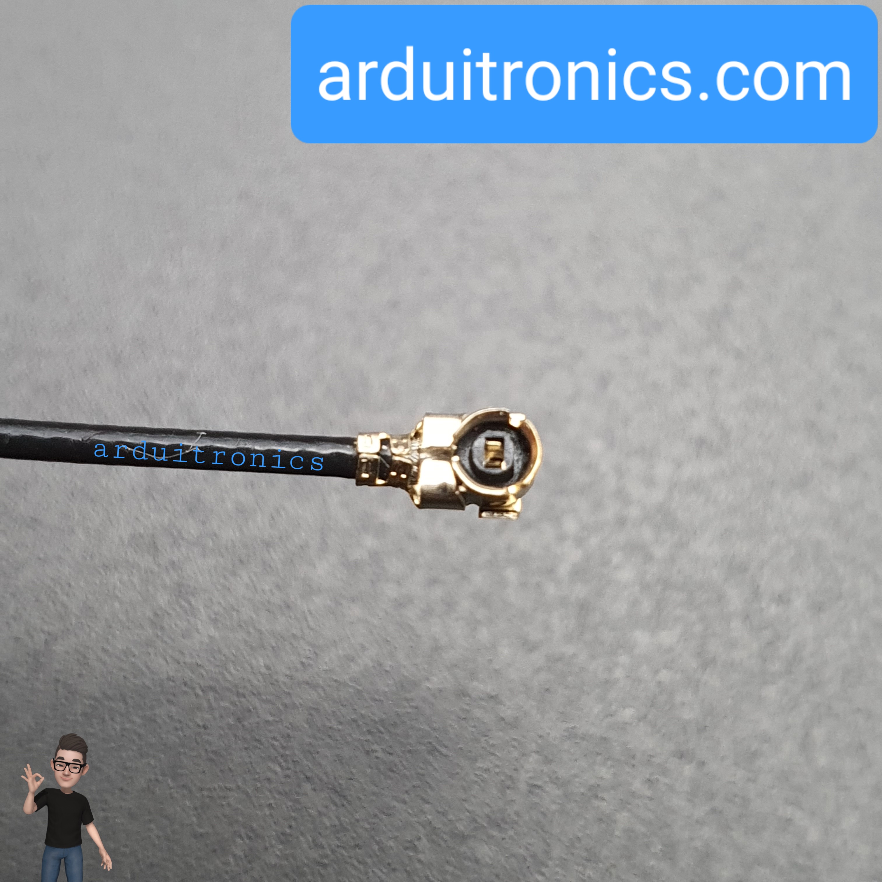 SMA Female (Outer Screw Inner Needle) to IPEX IPEX-1 Adapter Cable (WiFi / GSM / 3G / 4G / GPS) ยาว 20cm