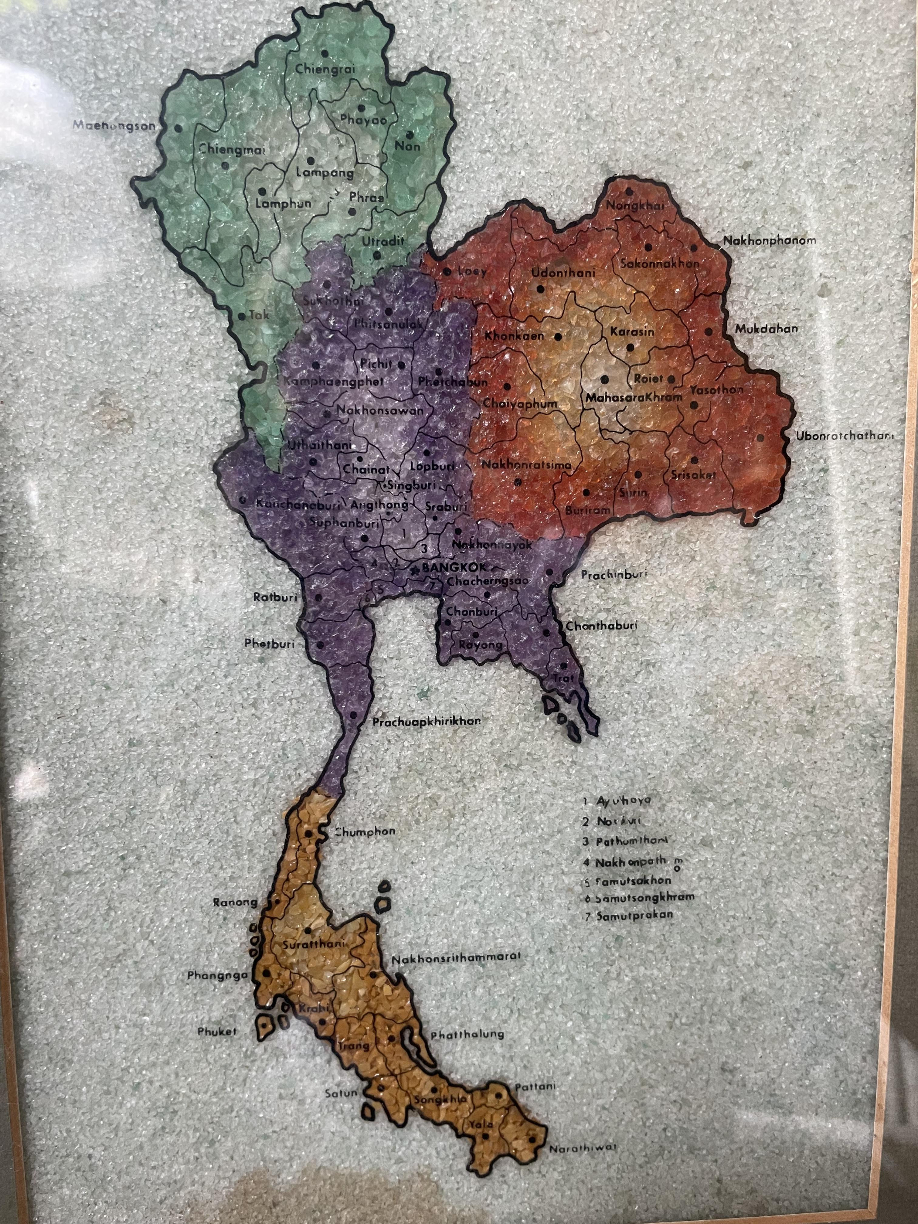 ￼กรอบรูปแขวนผนัง แผนที่ประเทศไทย Thailand Map picture frame #ไทยนี้รักสงบ แต่ถึงรบไม่ขลาด