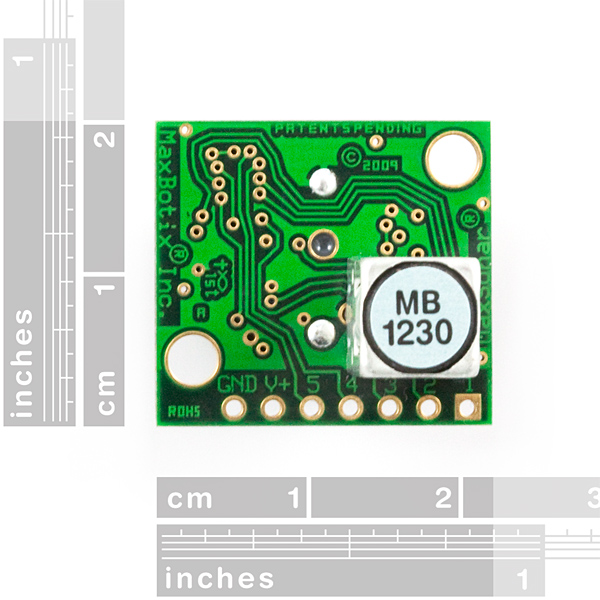 Ultrasonic Range Finder MB1230 XL-MaxSonar-EZ3 (ของแท้จาก SparkFun, Maxbotix)