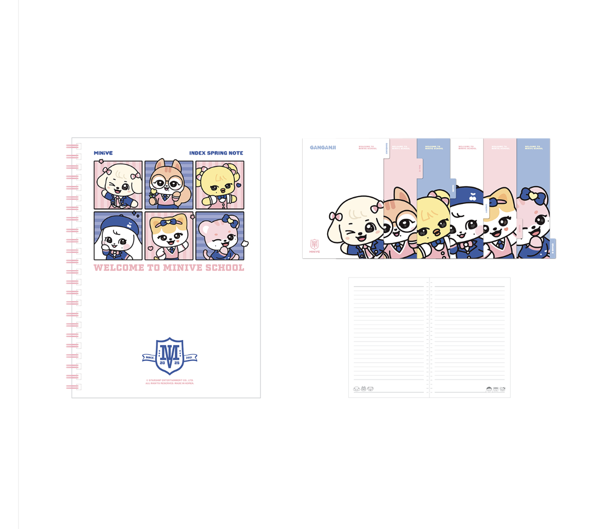 IVE - 2025 IVE X MINIVE POP-UP ＜WELCOME TO MINIVE SCHOOL＞ OFFICIAL MD ONLINE SALES -INDEX SPRING NOTE