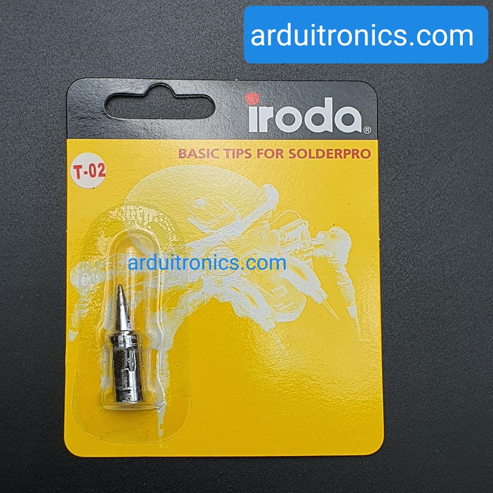 ปลายหัวแร้งแบบแก๊ส ยี่ห้อ Iroda รุ่น T-02 for SolderPro 50 (Sharp Circular Tip 2mm)