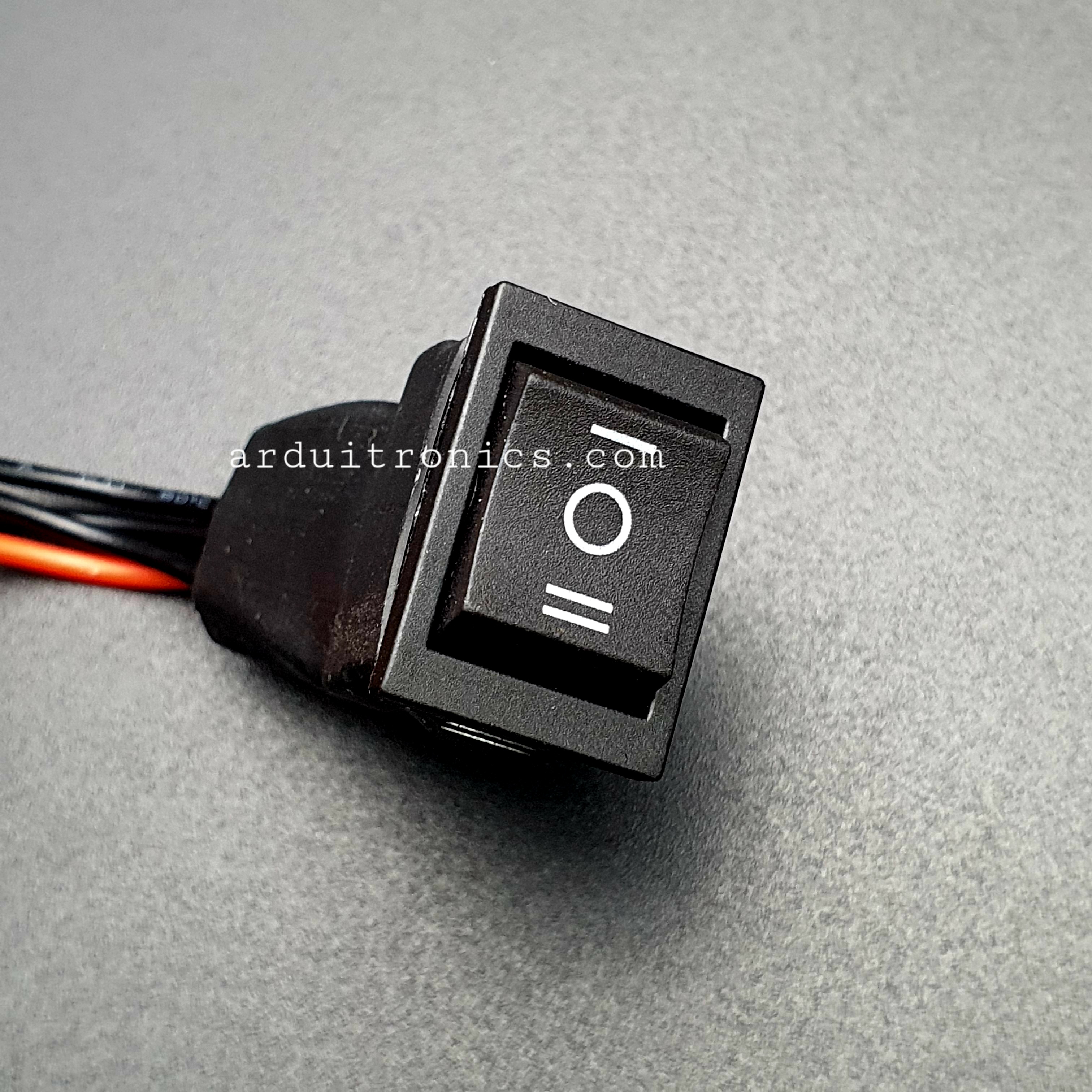 PWM DC Motor Speed Control 6-28Vdc 3A Module (ปุ่มหมุนสำหรับคุมความเร็วและมีสายสวิตซ์ปิดและเปิด2ระดับ)