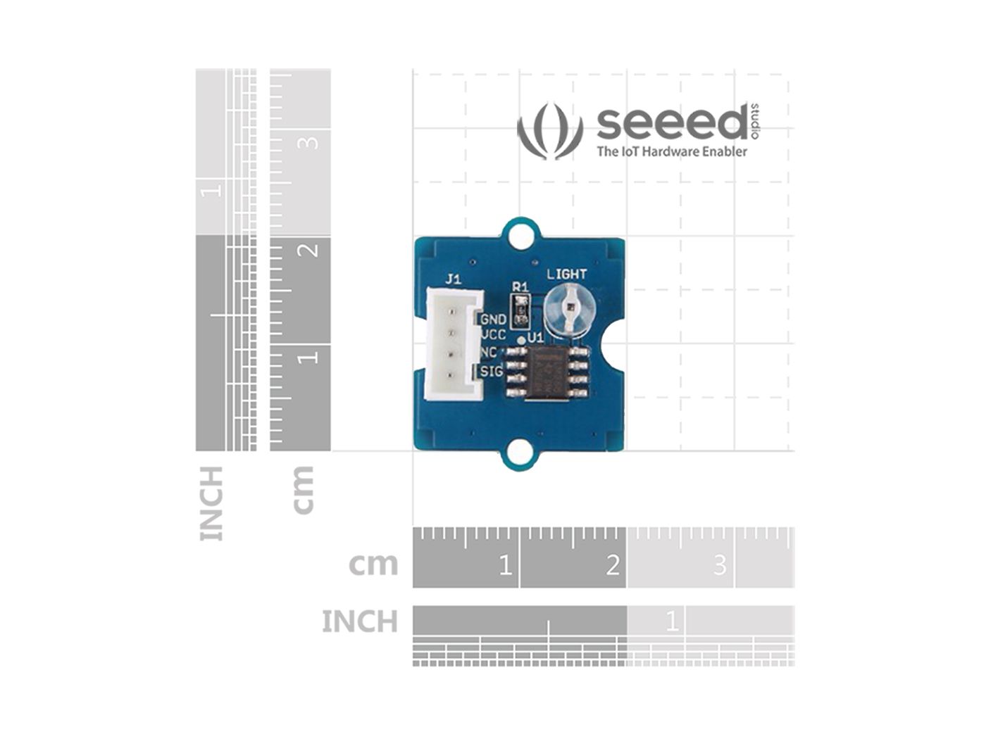 Grove - Light Sensor + พร้อมสาย Grove Cable (ของแท้จาก SeeedStudio, GD)