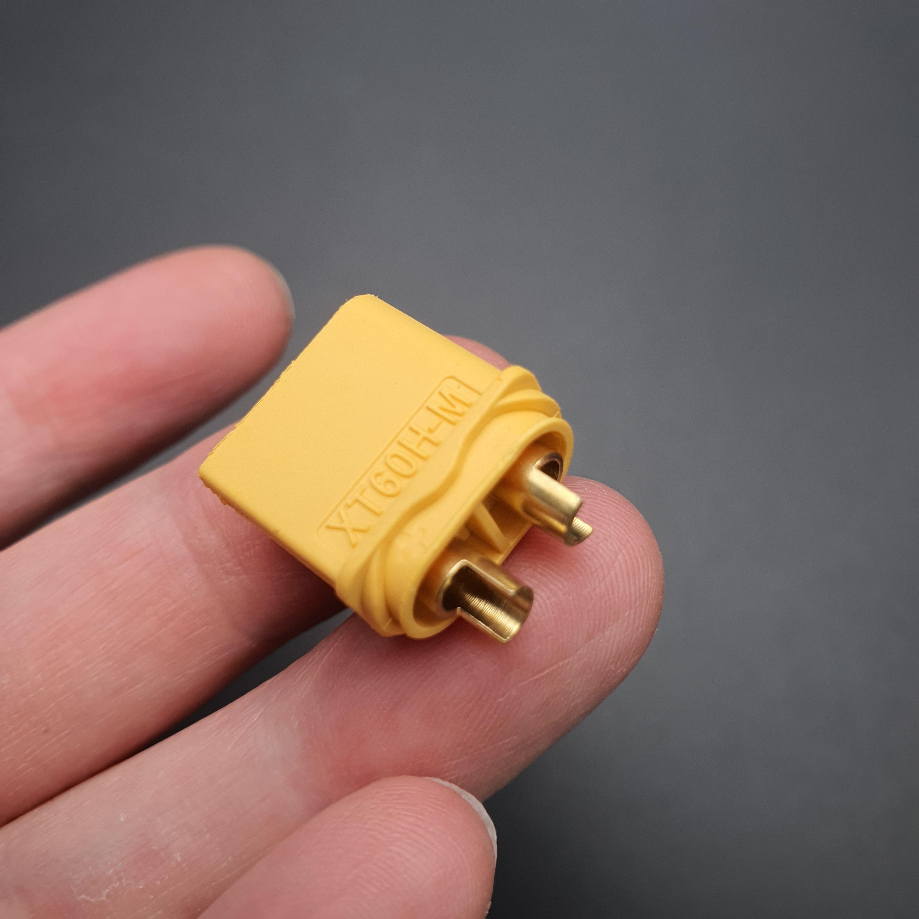 ขั้วต่อแบตเตอรี่ XT60H-M ปลั๊กเชื่อมต่อแบตเตอรี่ลิเธียม ตัวผู้ จำนวน 10 ชิ้น