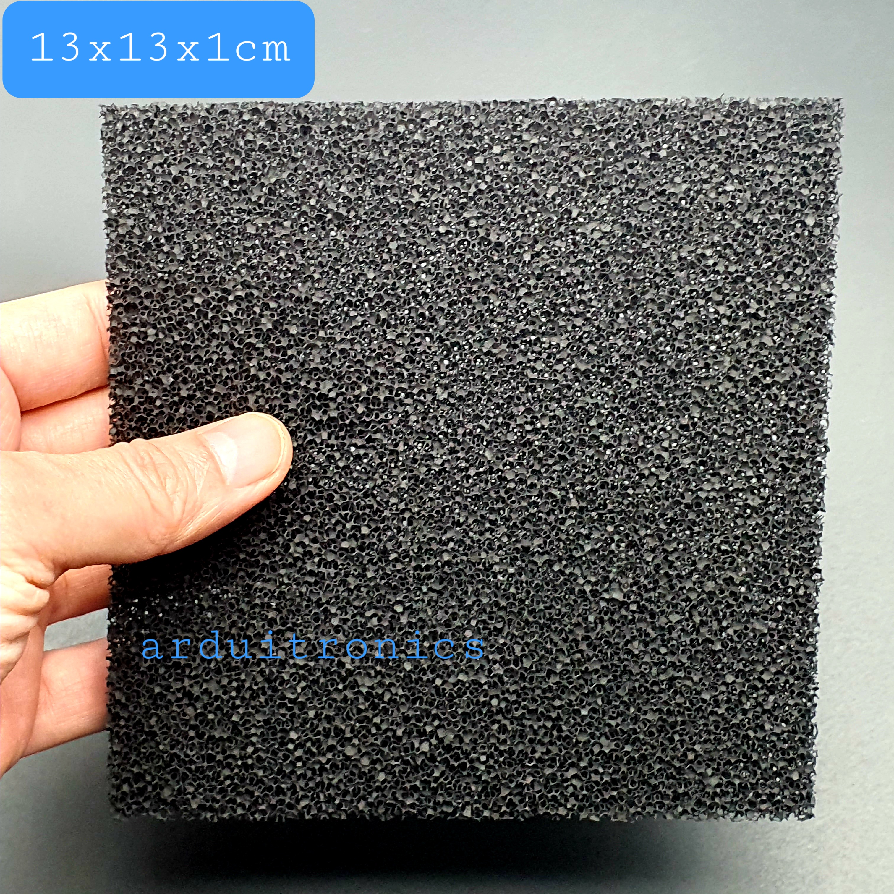 Activated Carbon Filter Sponge Size 13cm * 13cm For Smoke Absorber