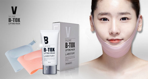 Labstory V Line B-Tox Lifting set สายรัดยกกระชับรูปหน้า พร้อมครีมยกกระชับ