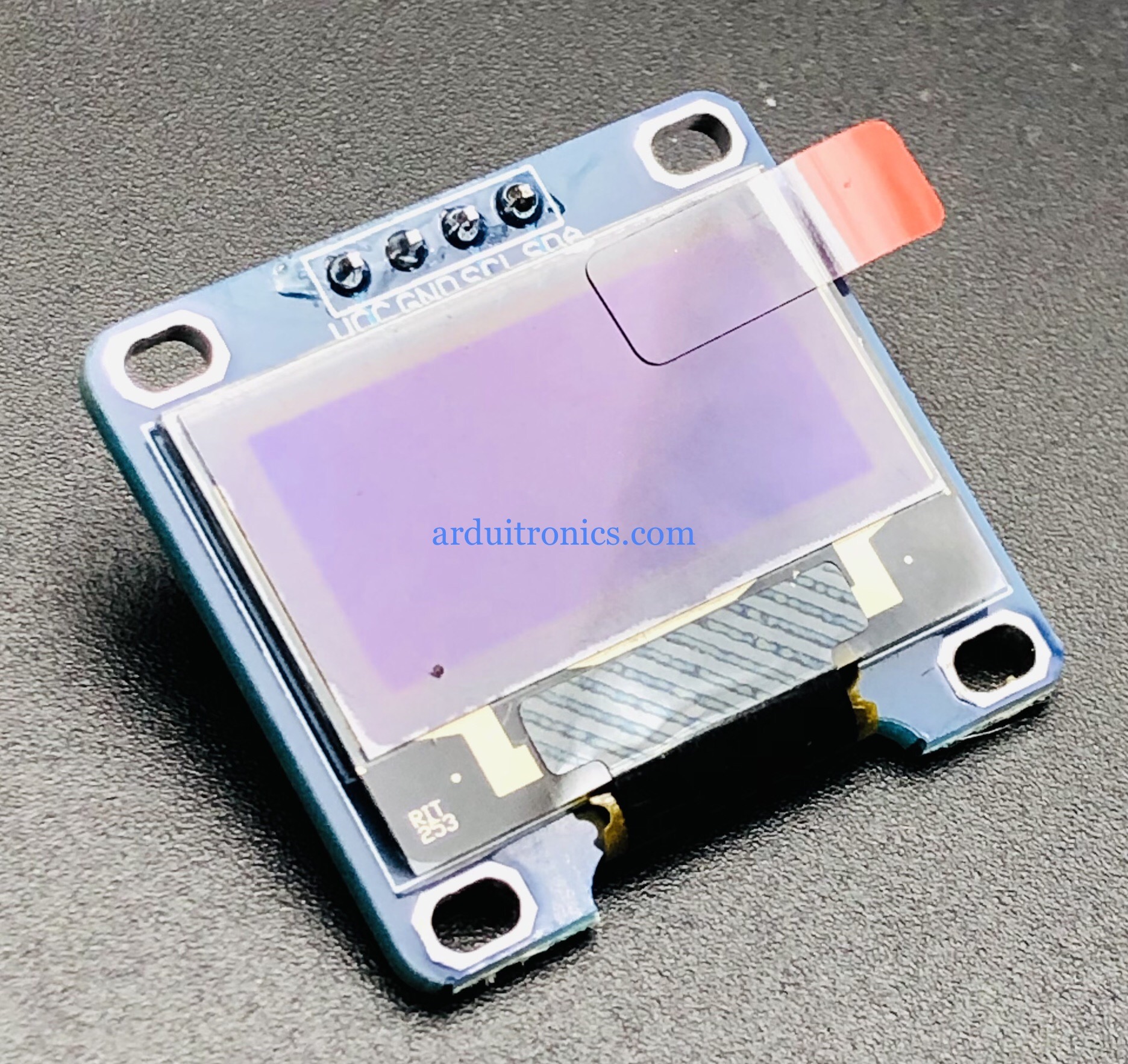 OLED Display Module 0.96" 128X64 (White Color) - I2C Interface บัดกรีแล้ว