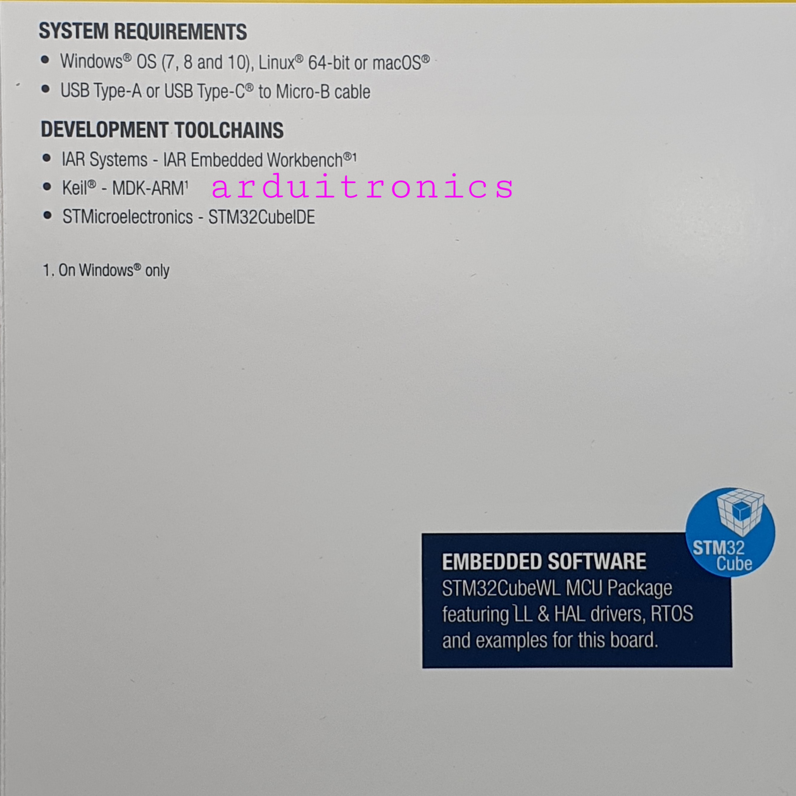 NUCLEO-WL55JC2 (Low RF Frequency Band: 433 to 510 MHz)
