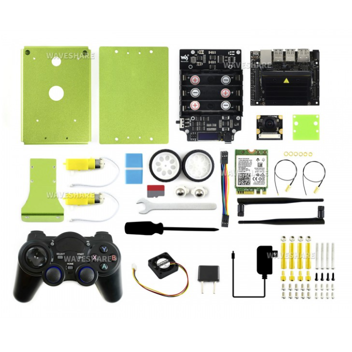 JetBot AI Kit, AI Robot Based on Jetson Nano มาพร้อมบอร์ด Nvidia Jetson Nano (Supports ROS, ของแท้จาก Waveshare)