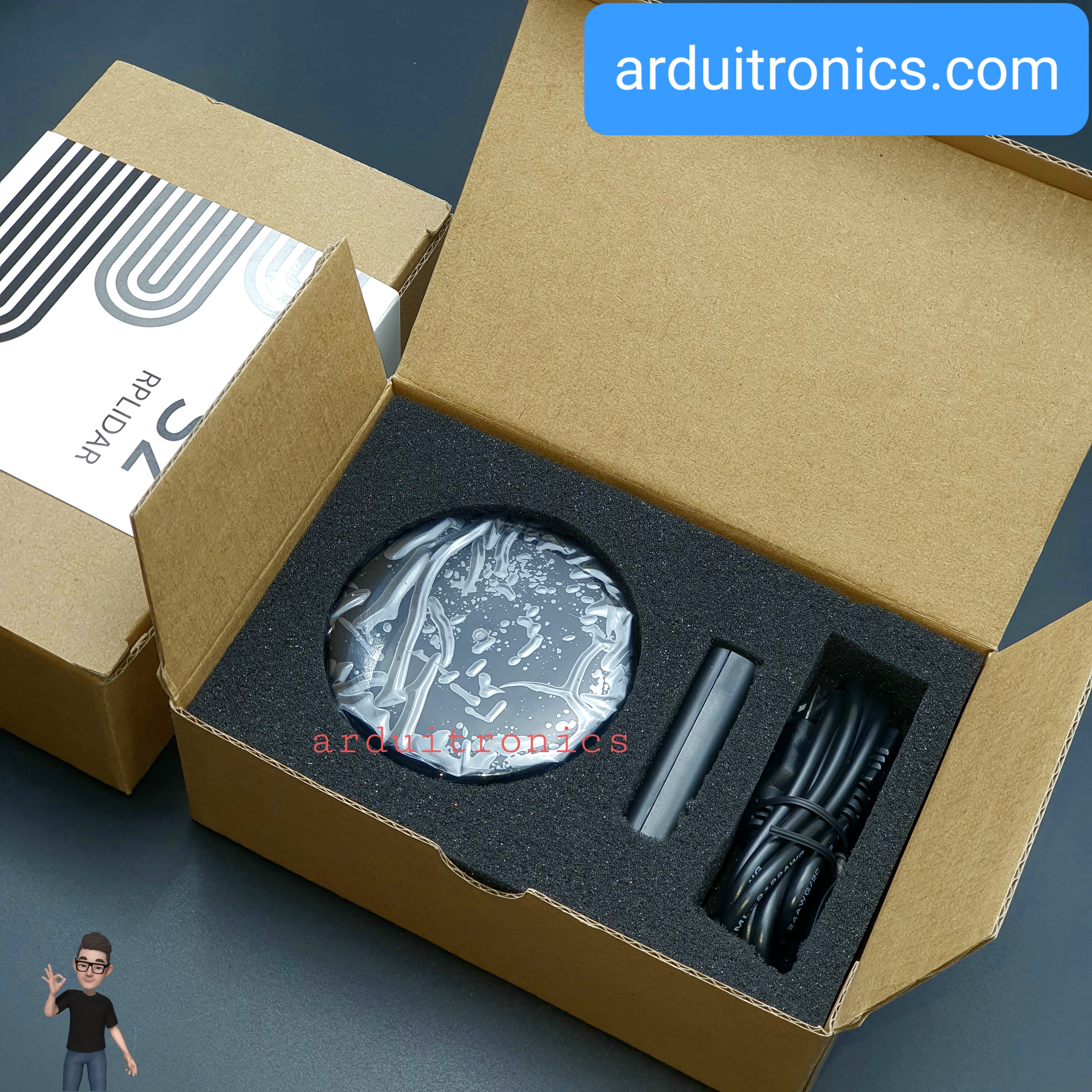 RPLiDAR S2 Low Cost 360 Degree Laser Range Scanner - 30M Range (แท้จาก Slamtec โดย Seeedstudio/DFRobot)