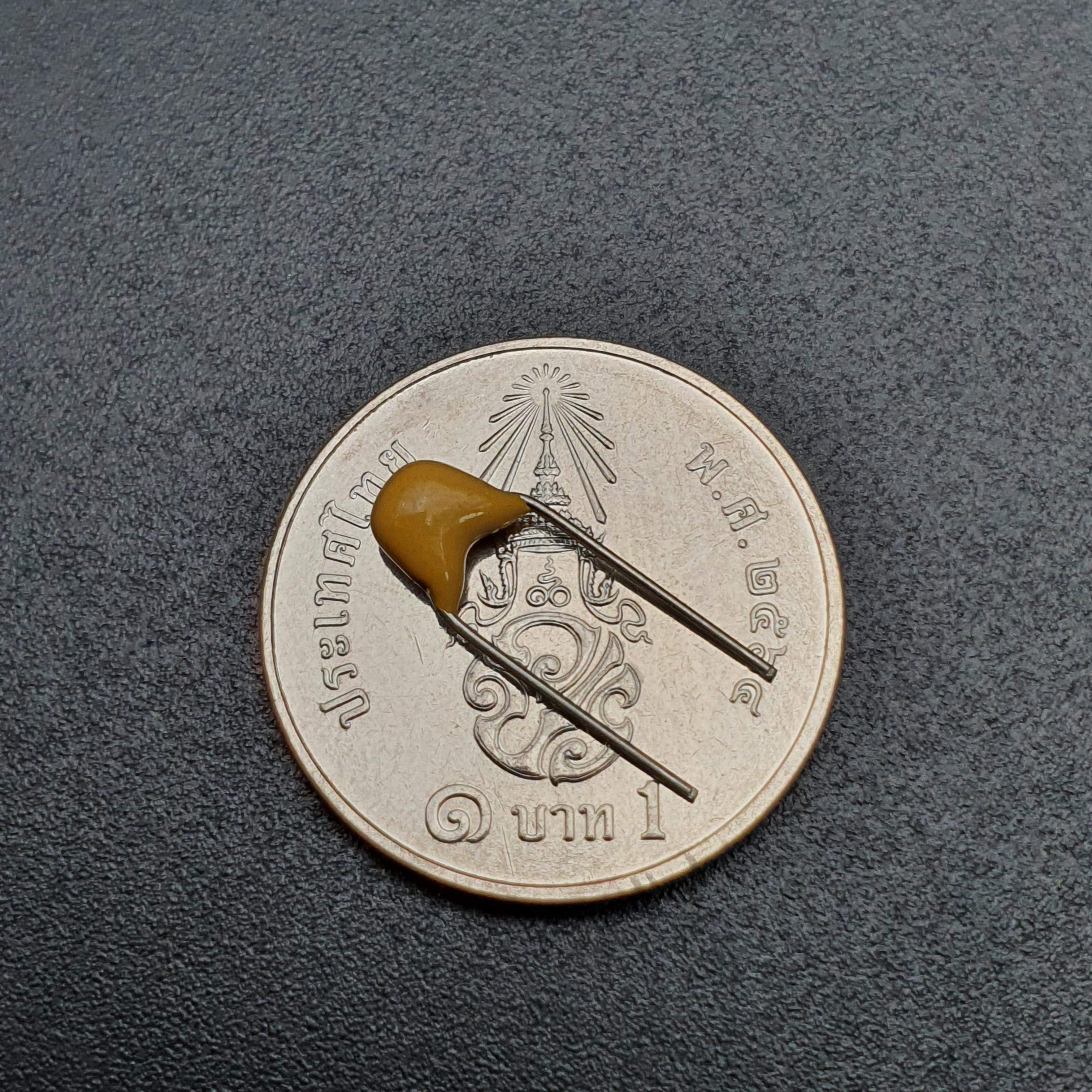 ตัวเก็บประจุ Ceramic Capacitor ตัวเก็บประจุชนิดเซรามิก 0.47 uF 50V จำนวน 1 ชิ้น