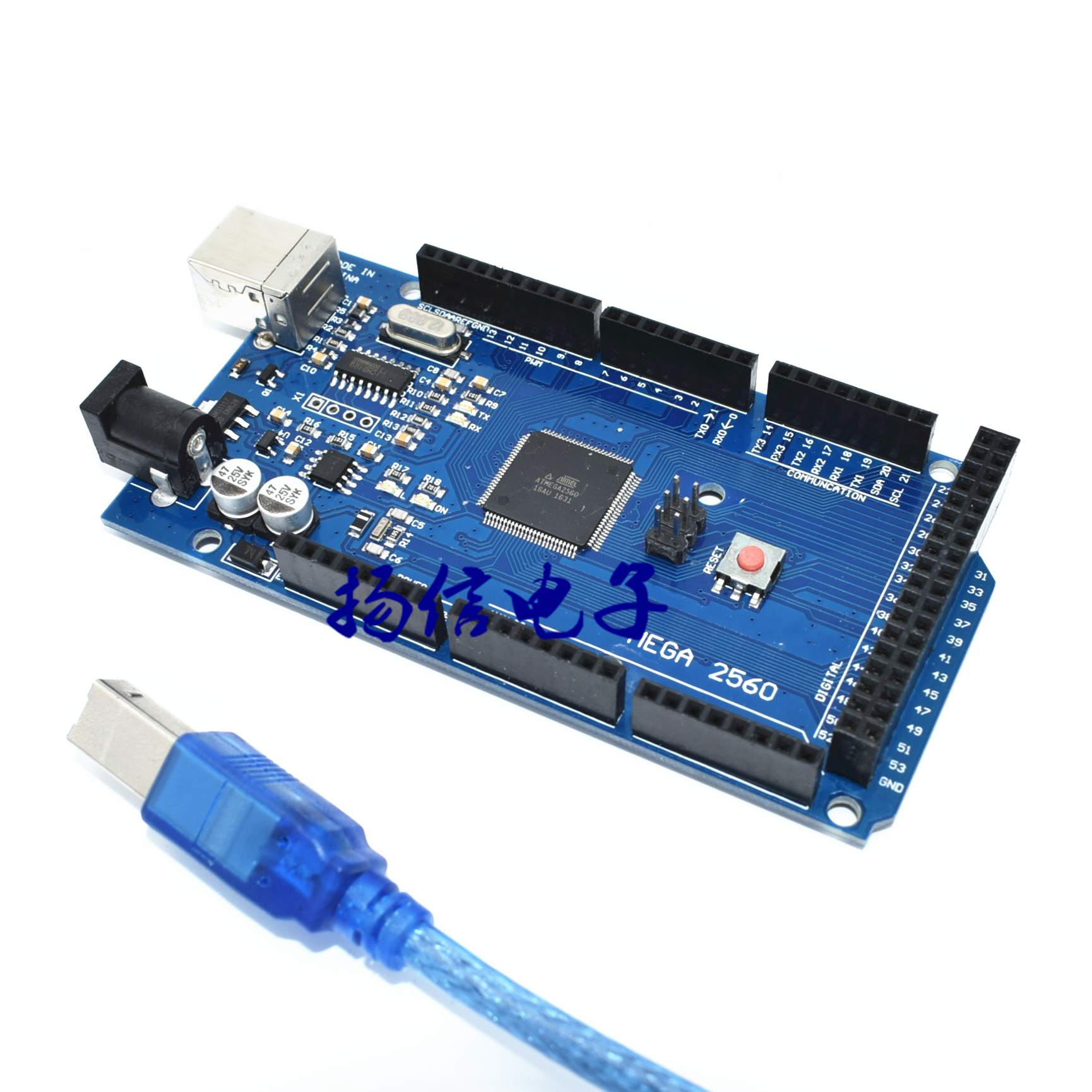 Arduino MEGA 2560 R3 รุ่นใช้ชิป CH340 (แถมสาย USB)