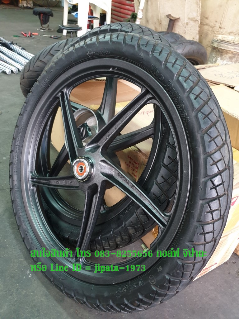 (Wave 110 i) ชุดวงล้อแม็กพร้อมยาง Honda Wave 110 i,Wave 125 i แท้ (สินค้ามือ 2 สภาพ 90-95%)