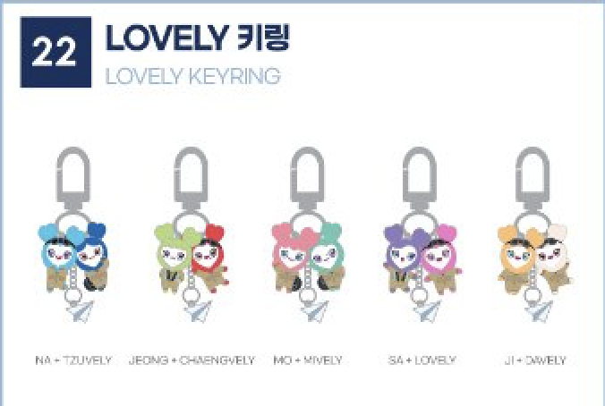 TWICE -TWICE ONLINE CONCERT Beyond LIVE - Lovely Keyring ระบุแบบ ที่ต้องการ