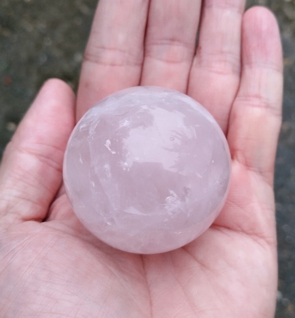 หินโรสควอร์ต หินแห่งความรัก ขนาด 4.5 เซนติเมตร