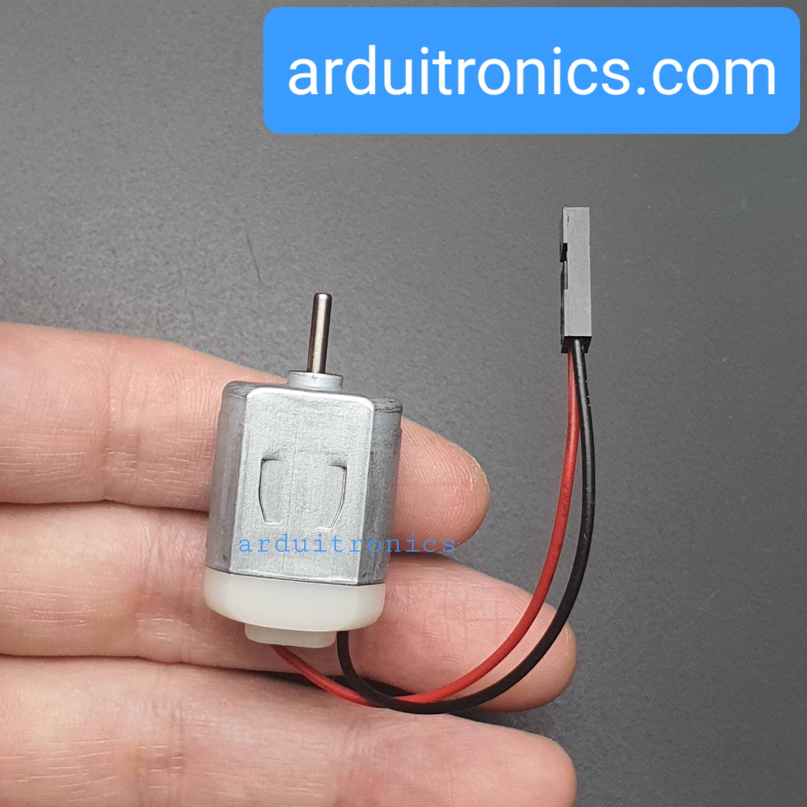 DC Motor 1-6 Volt มาพร้อมสายไฟ (หัว female + สายต่อขยาย) for DIY Projects