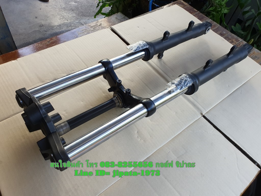 (Z300) ชุดโช้คอัพหน้าและแผงคอ บน ล่าง Kawasaki Z300 แท้